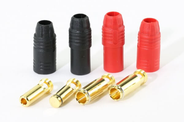 7 mm Anti-Blitz Goldsteckersystem 2er Set · bis 150 A · Amass High Quality Product
