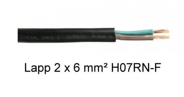 2 x 6 mm² · H07RN-F Lapp High End Gummileitung · Meterware
