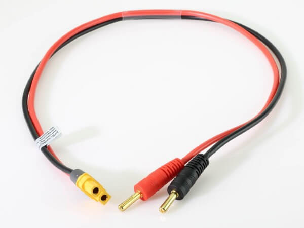 XT60 Buchse auf Ø 4 mm Bananenstecker 50 cm Ladekabel · MTTEC