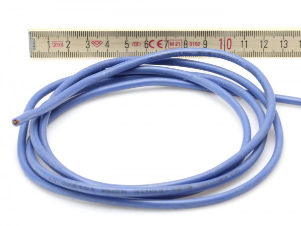 4,0 mm² Silikon-Litze blau · extrem flexibel · Muldental · Meterware