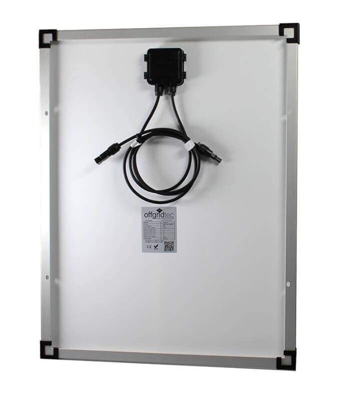 Panneau Solaire 150W 12V Offgridtec – Haute Performance, Back-Contact, Cadre Noir Aluminium